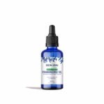 Cobalt blue 30ml dropper bottle of BENGRIN Royal Green Frankincense Oil (Boswellia sacra, cold pressed) for all skin types,